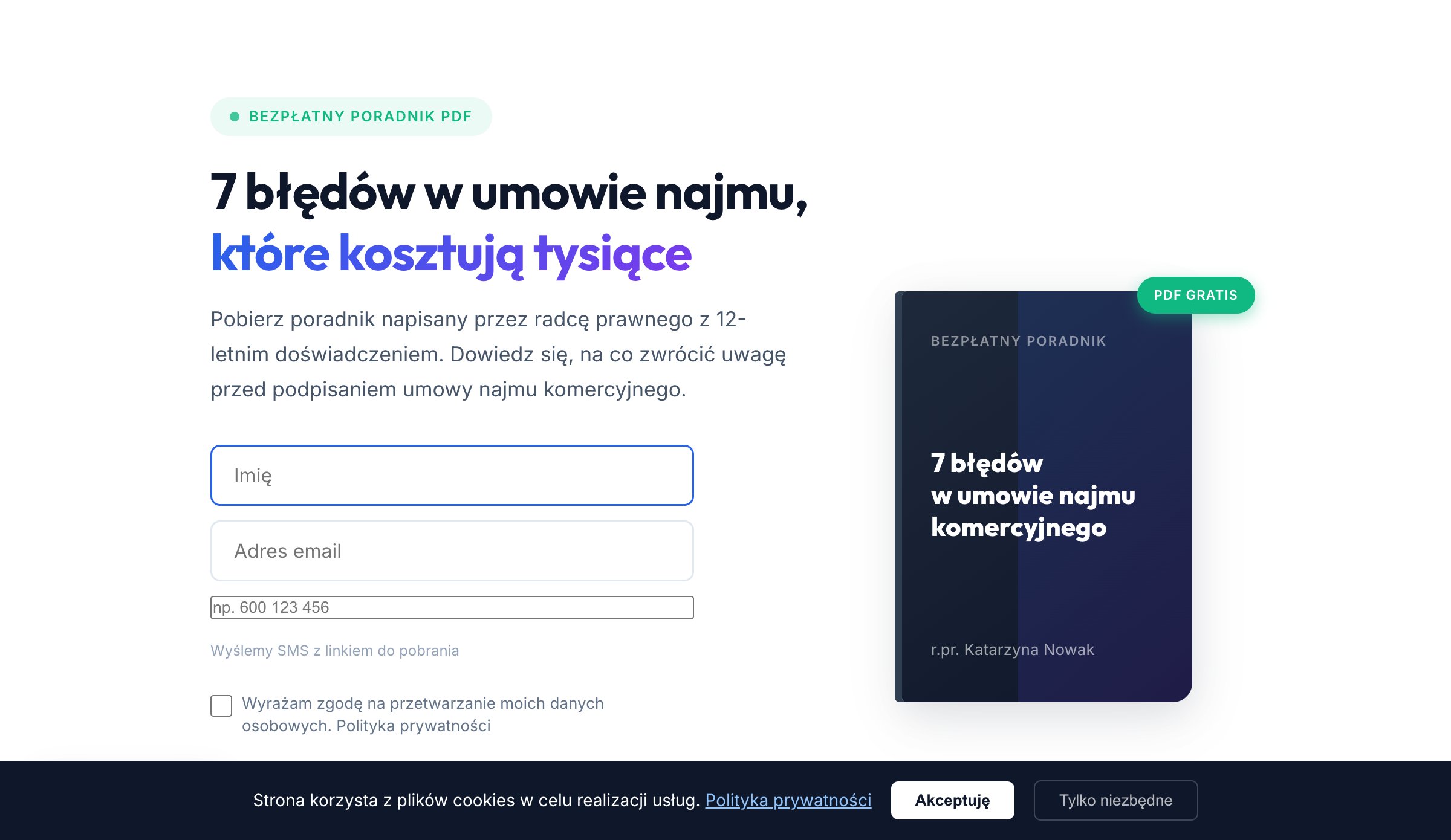Demo landing page lead magnet