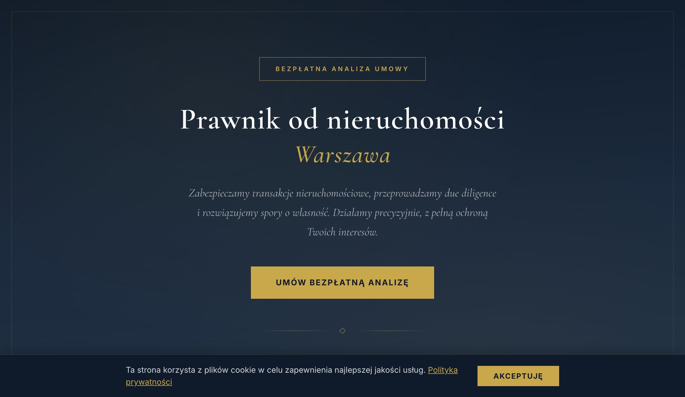 Demo landing page nieruchomości